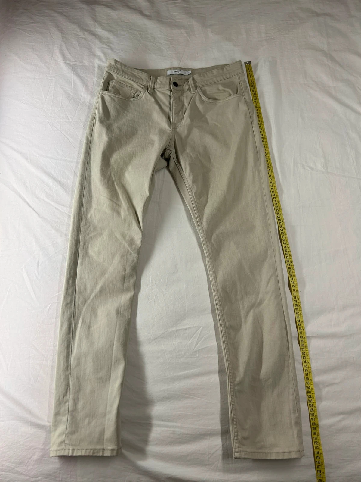 Jean slim beige crème celio